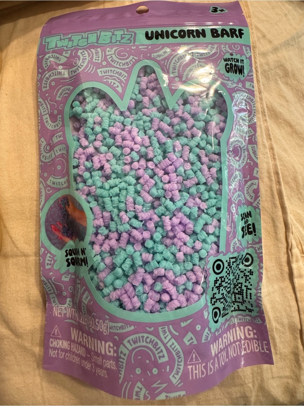 Twisted Bitz Unicorn Barf Sensory Toy, new